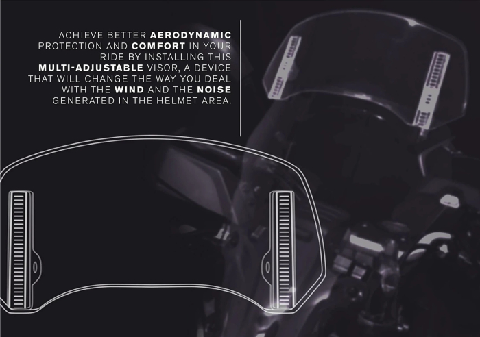 Multiadjustable visor PUIG 2.0 clip-on dark smoke [6]