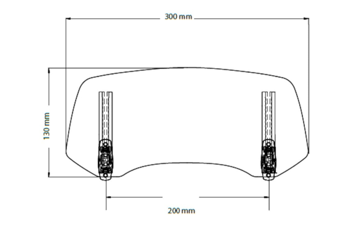 Multiadjustable visor PUIG 2.0 fixed by screws smoke [2]