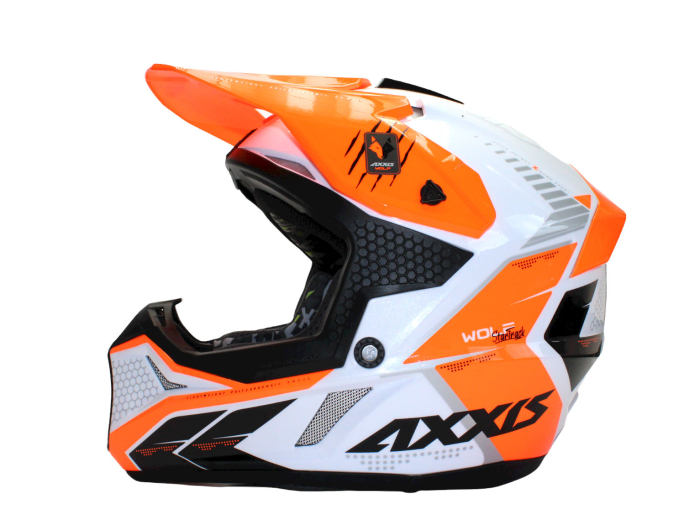 MX helmet AXXIS WOLF ABS star track a4 gloss fluor orange M [7]