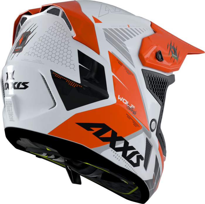 MX helmet AXXIS WOLF ABS star track a4 gloss fluor orange M [2]