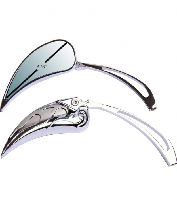 Oglinzi moto aluminiu custom bobber chopper [2]