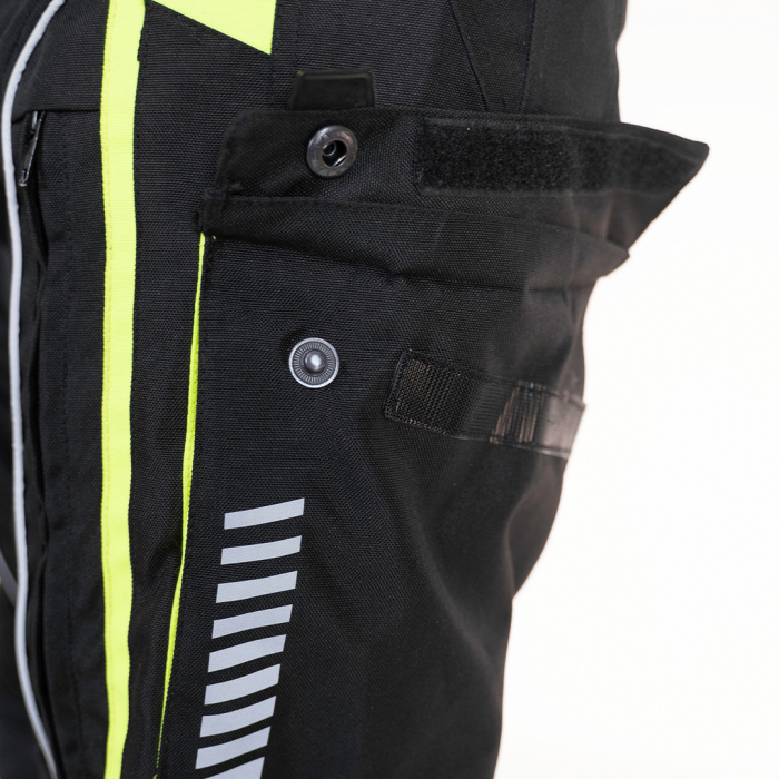 Pantaloni Moto GMS EVEREST black-anthracit-yellow 2XL [4]