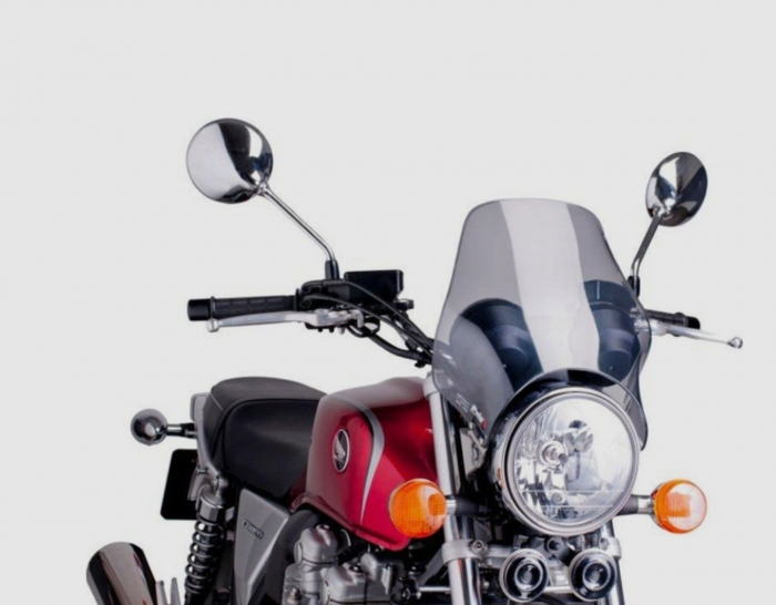 Parbriz moto Puig far rotund deflector vant [3]