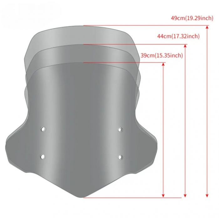 Parbriz moto scuter ATV universal reglabil [3]