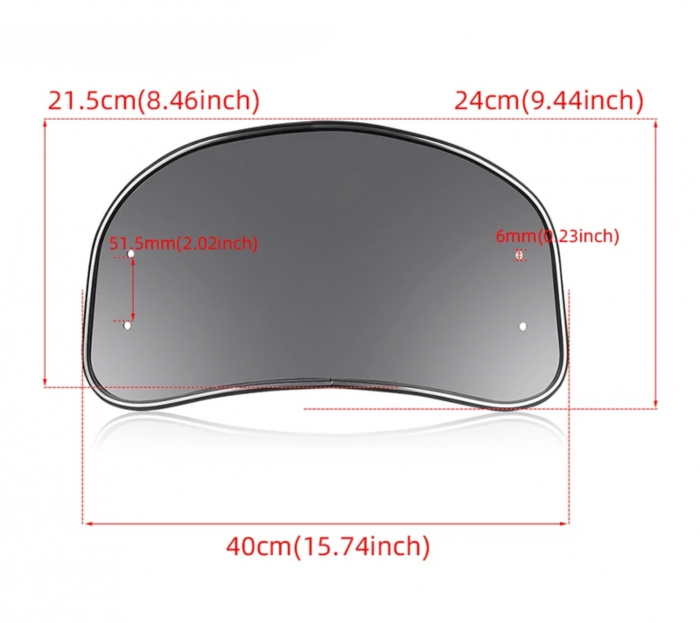 Parbriz moto scuter universal retro [3]