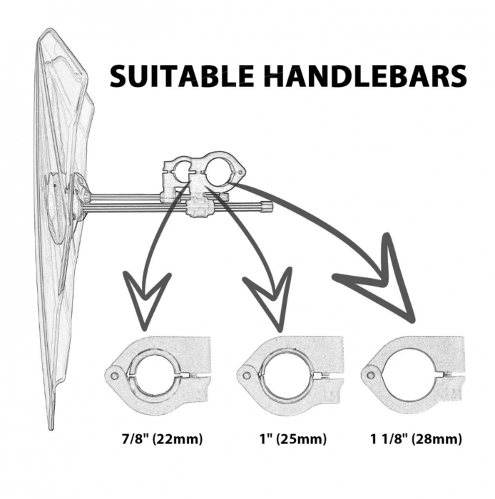 Parbriz moto touring Universal vânt [3]