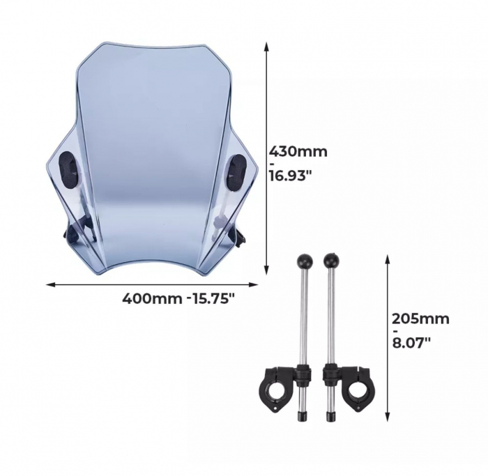 Parbriz moto touring Universal vânt [4]