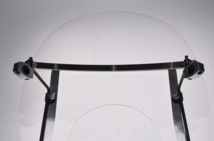 Parbriz moto universal cu suporti scuter pentru far rotund [2]