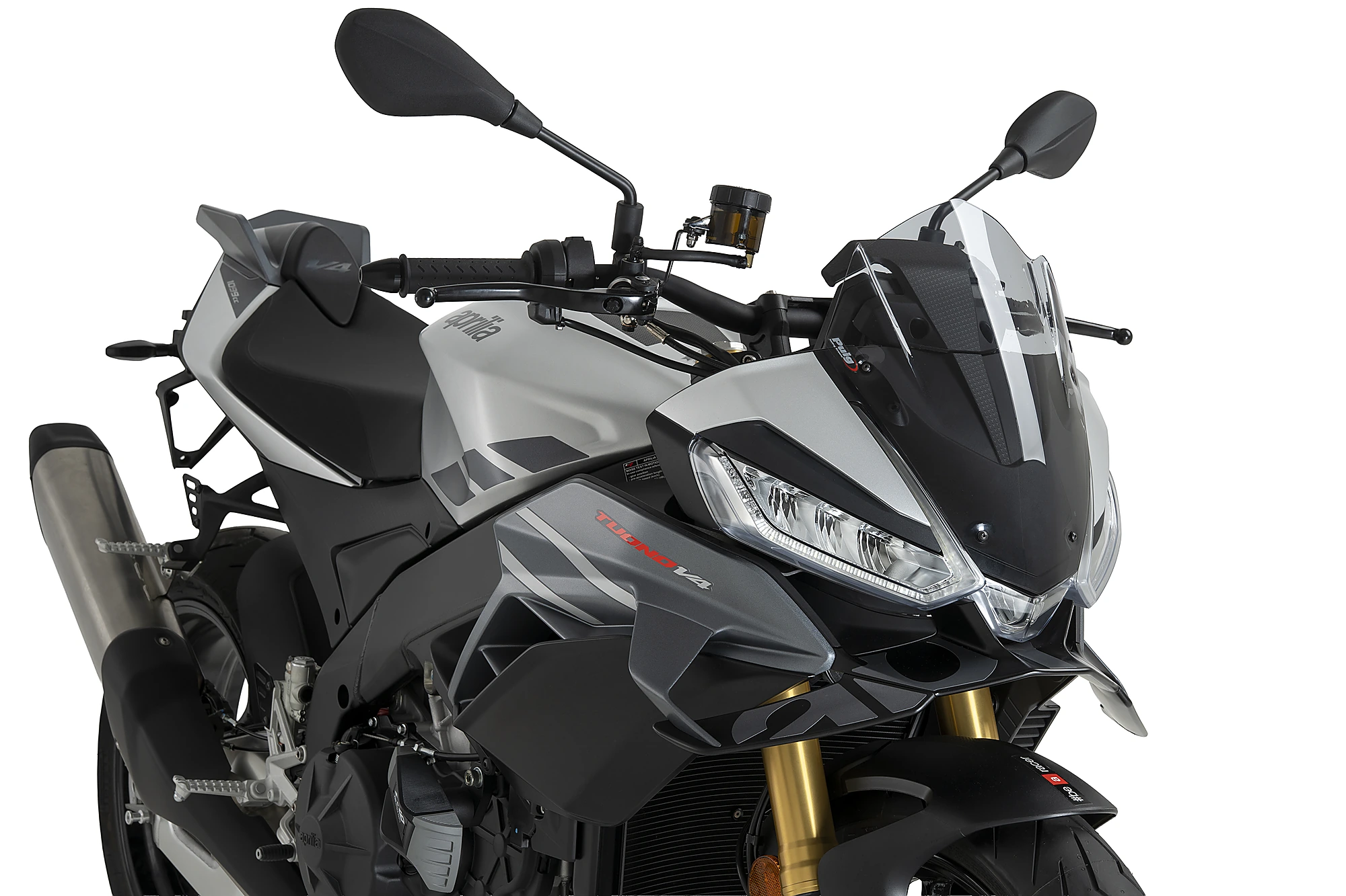 Parbriz PUIG SPORT smoke pentru APRILIA Tuono 1100 V4 Factory 2025-2026, APRILIA Tuono 1100 V4 2025-2026 [2]