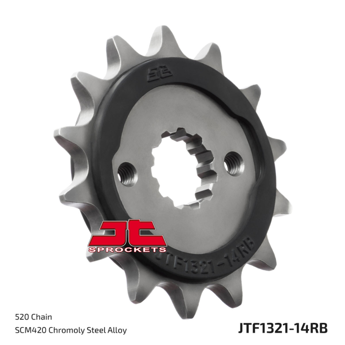 Pinion fata JT 14T, 520 rubber cushioned [3]