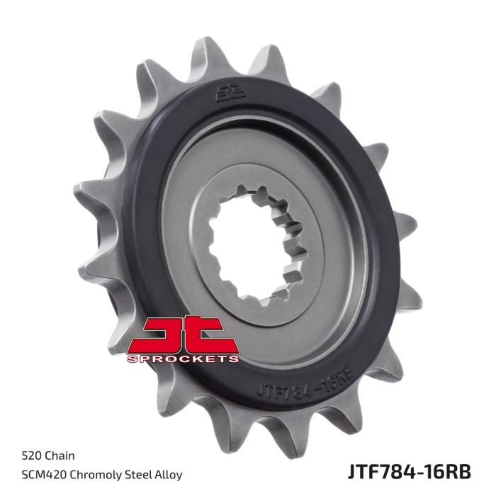 Pinion fata JT 16T, 520 rubber cushioned [3]