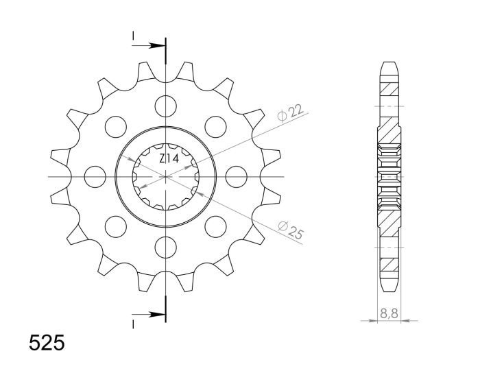 Pinion fata SUPERSPROX [2]
