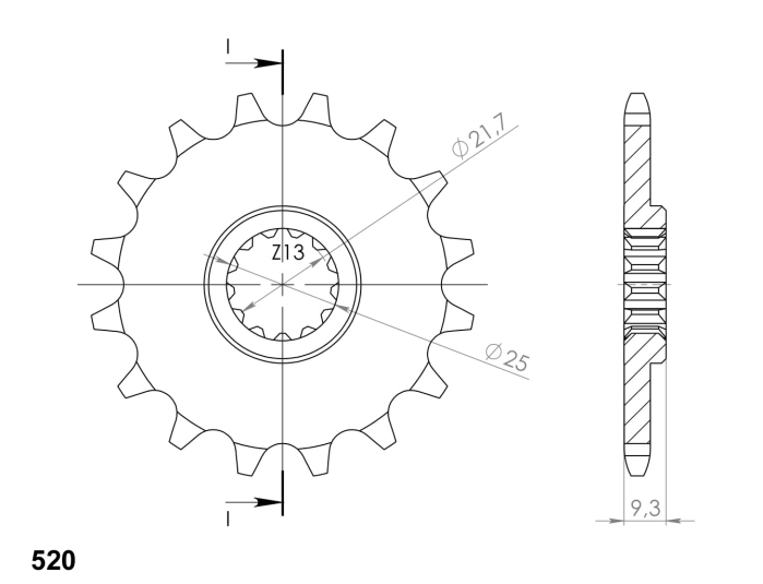 Pinion fata SUPERSPROX 14T, 520 [2]