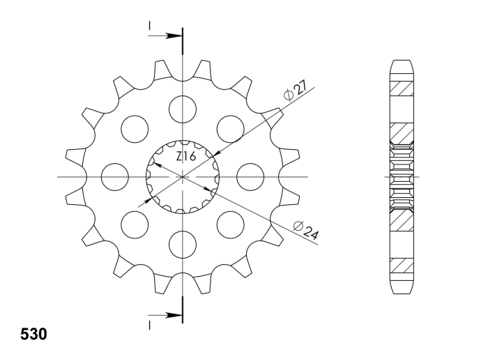 Pinion fata SUPERSPROX 18T, 530 [2]
