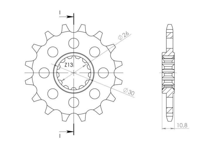 Pinion fata SUPERSPROX STEALTH 16T, 520 [2]