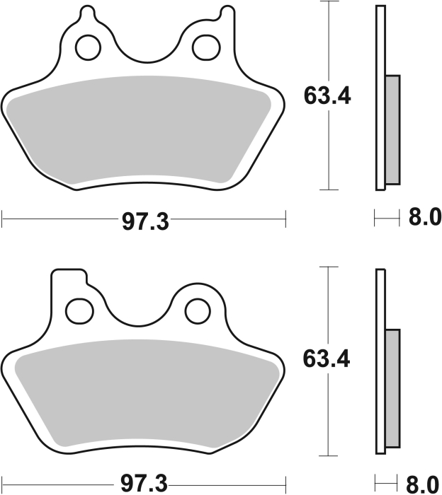 Placute de frana BREMBO [3]