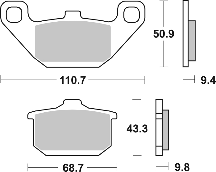 Placute de frana BREMBO [3]