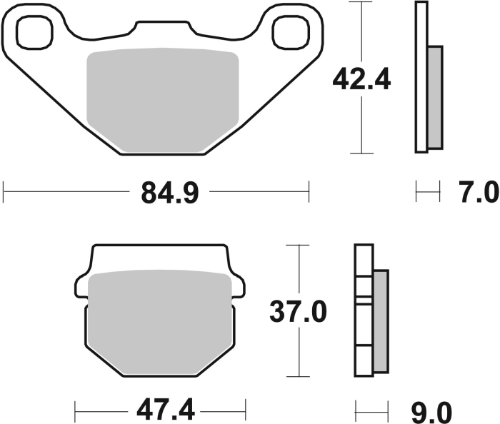 Placute de frana BREMBO [3]