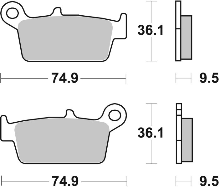 Placute de frana BREMBO [3]