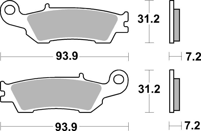 Placute de frana BREMBO [3]