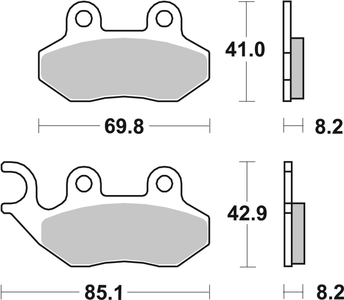 Placute de frana BREMBO CC SCOOTER [3]
