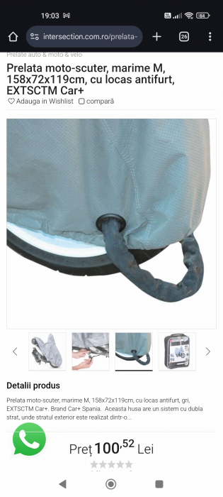 Prelata moto scuter husa exterior impermeabila [4]