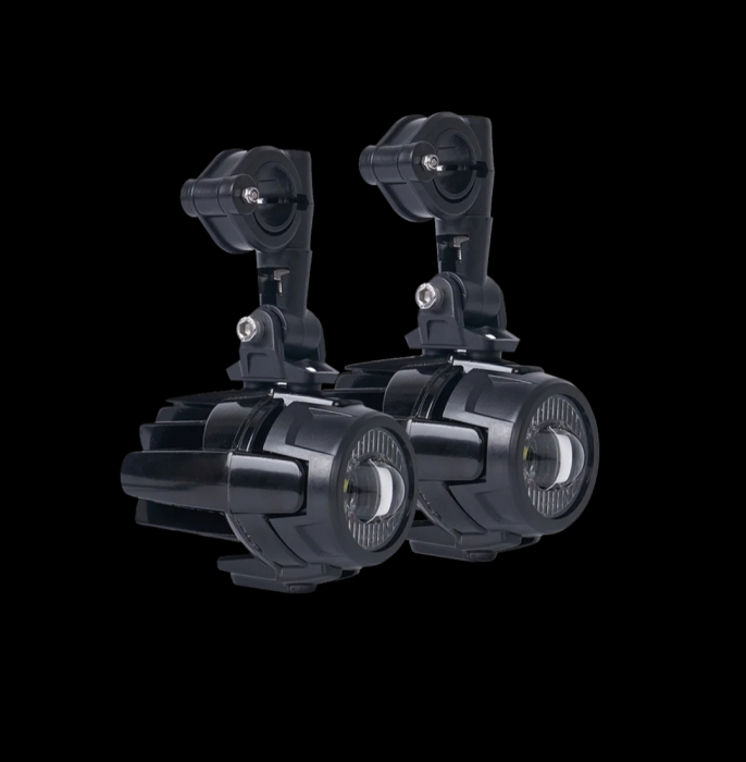 Proiectoare auxiliare moto cu suporți și kit cablaj [6]