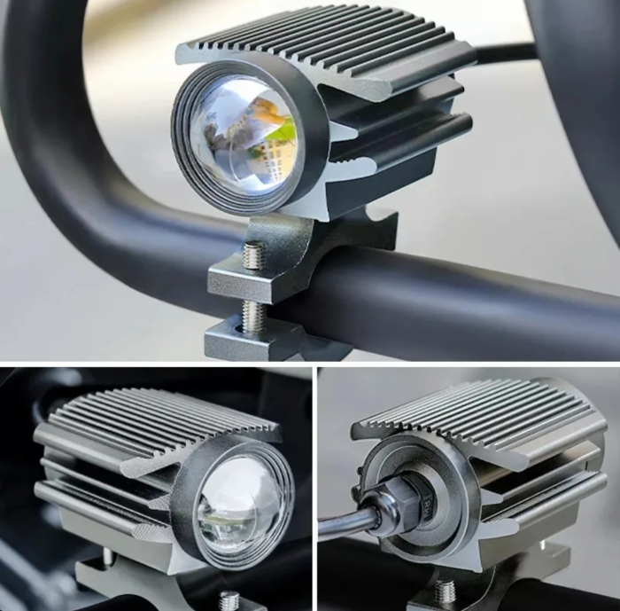 Proiectoare moto auxiliare slim lumini de zi [2]