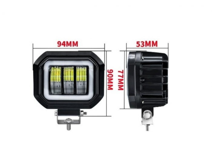 Proiector led 30w moto ATV auto angel eyes [2]