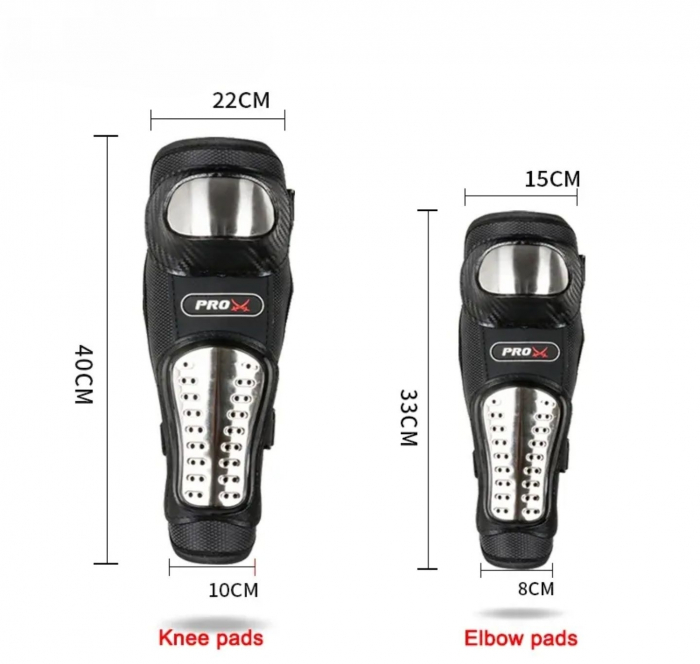 Protecții genunchi coate PRO moto ATV cross enduro genunchiere cotiere [3]
