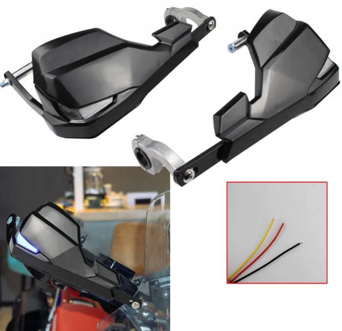 Protecții mâini cu led / handguard moto / atv [2]