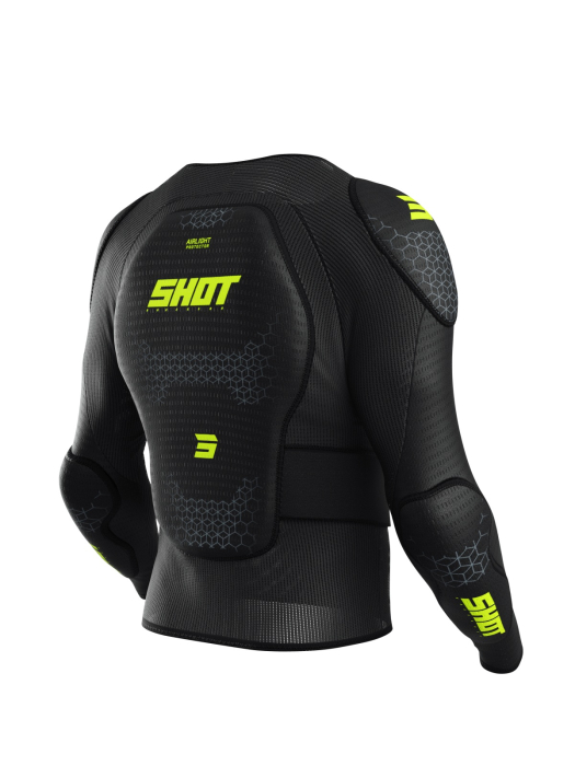 Protective vest SHOT AIRLIGHT black / neon yellow M [2]