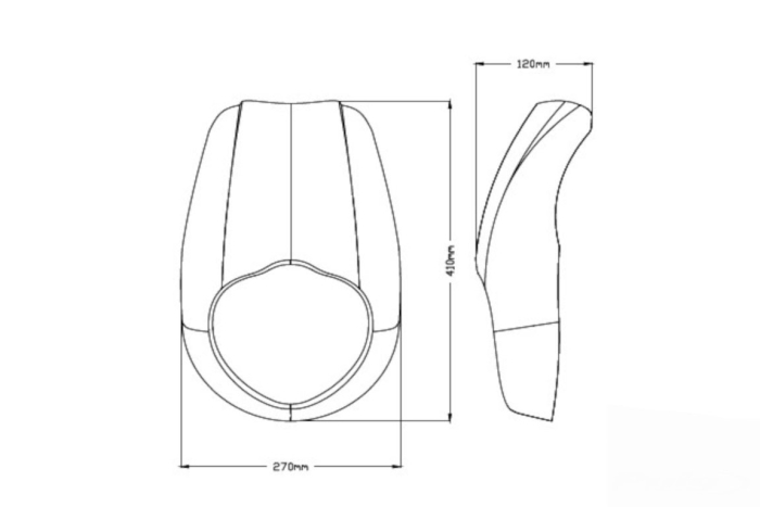 Semifairing PUIG ANARCHY matt black [3]