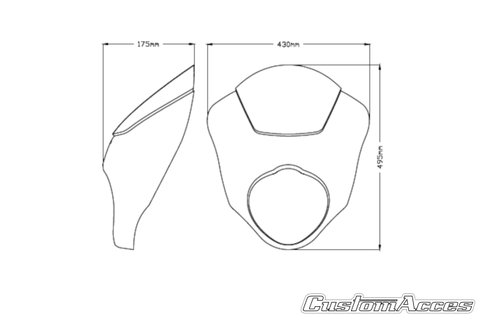 Semifairing PUIG DARK NIGHT 21108F dark smoke [2]