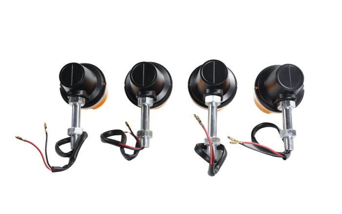 Semnale cu bec moto cromate set de 4 bucati [2]
