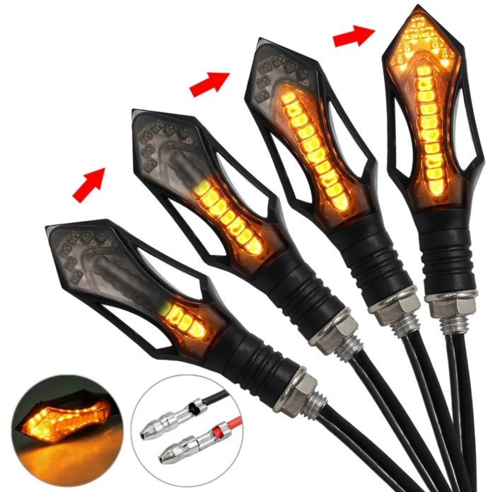 Semnale moto led segventiale semnalizări motocicleta [3]