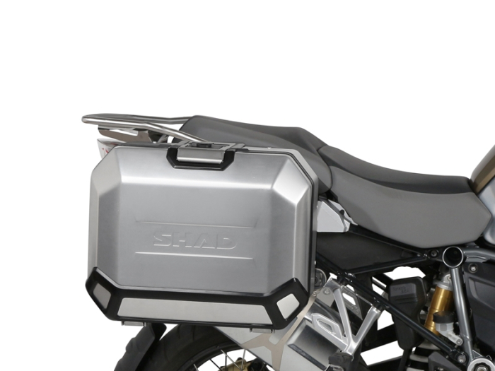 Set complet cutii aluminiu laterale, 36L / 47L SHAD TERRA NEGRU, include kit montare SHAD BMW R 1200 GS/ R 1200 GS Adventure/ R 1250 GS/ R 1250 GS Adventure [17]