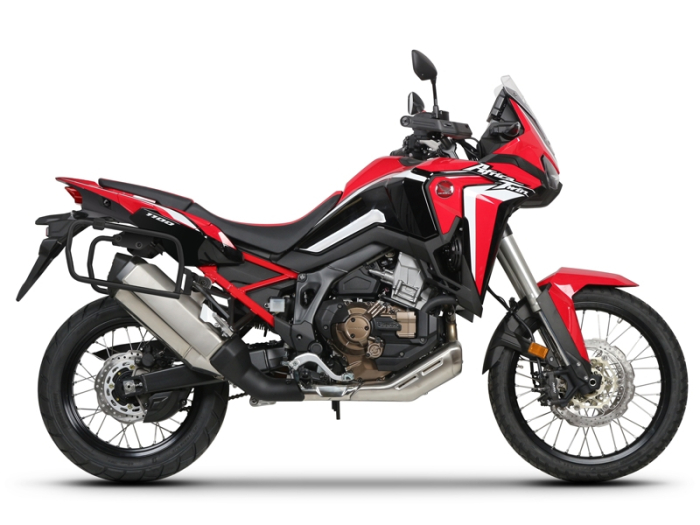 Set complet cutii aluminiu laterale, 36L / 47L SHAD TERRA NEGRU, include kit montare SHAD HONDA CRF 1100 Africa Twin [14]