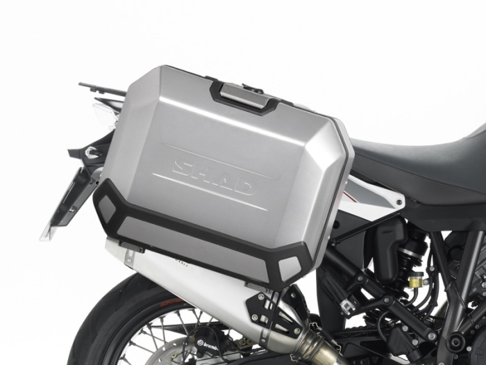 Set complet cutii aluminiu laterale, 36L / 47L SHAD TERRA NEGRU, include kit montare SHAD KTM Adventure 1090, 1190, Super Adventure 1290 (R, S) [13]