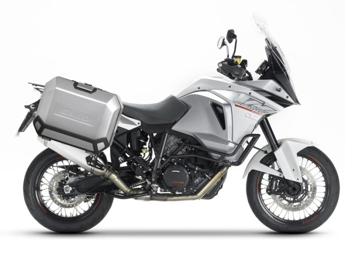 Set complet cutii aluminiu laterale, 36L / 47L SHAD TERRA NEGRU, include kit montare SHAD KTM Adventure 1090, 1190, Super Adventure 1290 (R, S) [14]