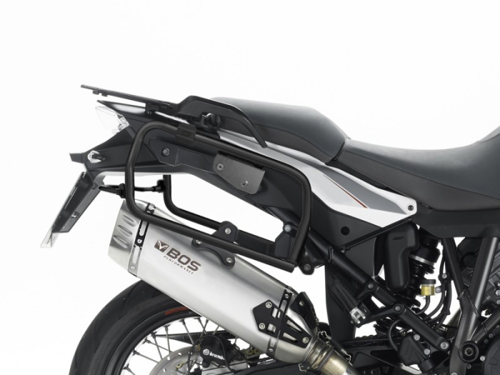 Set complet cutii aluminiu laterale, 36L / 47L SHAD TERRA NEGRU, include kit montare SHAD KTM Adventure 1090, 1190, Super Adventure 1290 (R, S) [15]