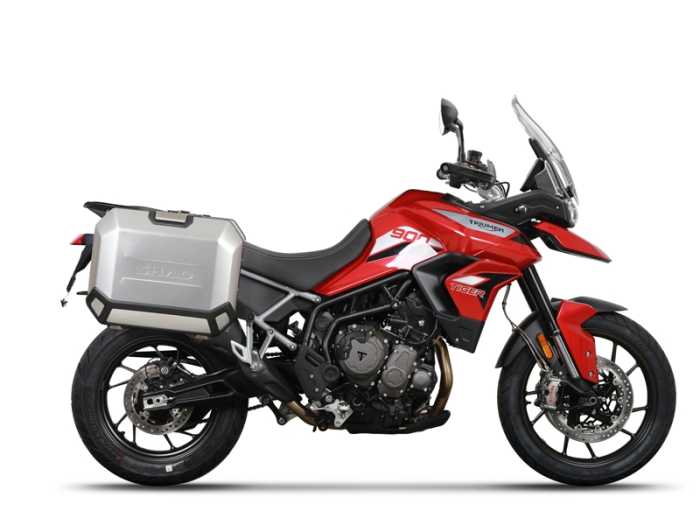 Set complet cutii aluminiu laterale, 36L / 47L SHAD TERRA NEGRU, include kit montare SHAD TRIUMPH Tiger 900 [13]