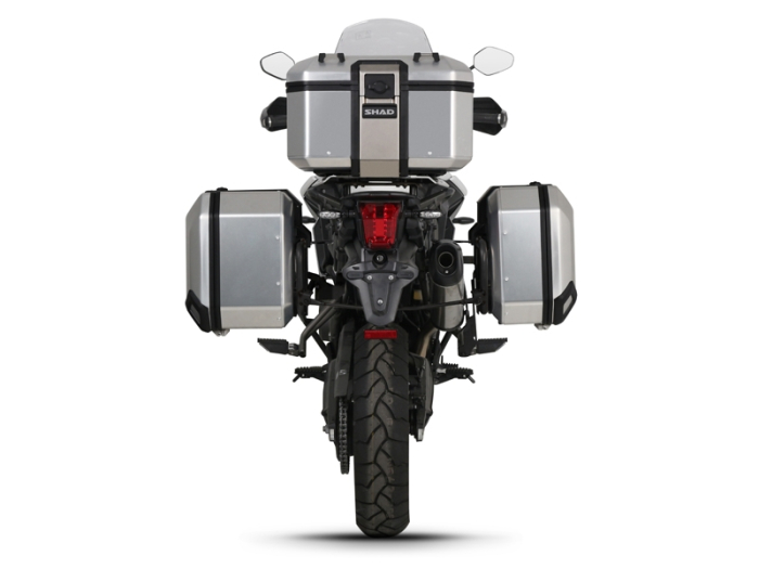 Set complet de cutii aluminiu SHAD TERRA, 48L cutie centrala si 36L / 47L cutii laterale, incluzand set de montaj si placa SHAD TRIUMPH Tiger 800 [2]