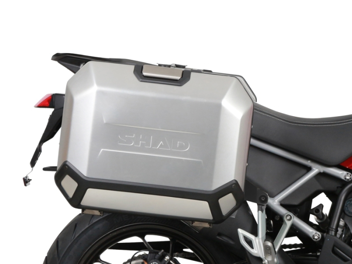 Set complet cutii aluminiu laterale, 36L / 47L SHAD TERRA NEGRU, include kit montare SHAD TRIUMPH Tiger 900 [14]