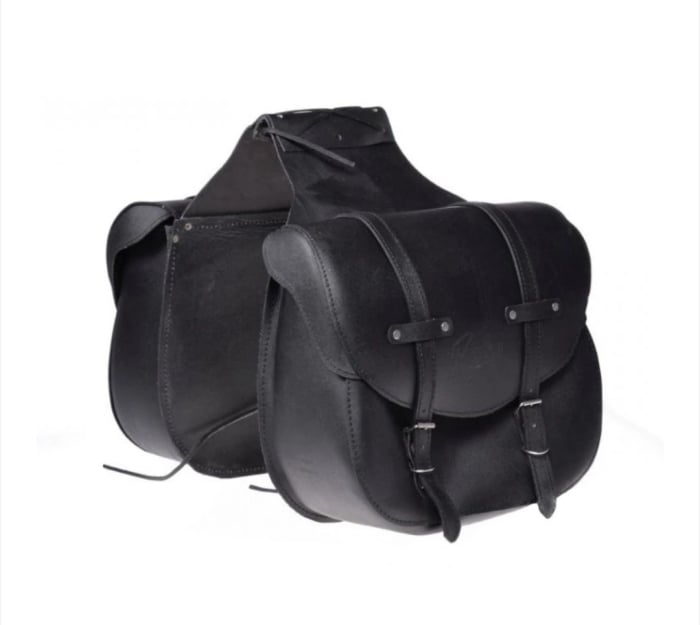 Set genti laterale piele chopper cruiser custom moto coburi [1]