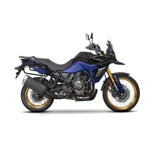 Set of SHAD TERRA TR40 adventure saddlebags and SHAD TERRA aluminium top case TR55 PURE BLACK, including mounting kit SHAD SUZUKI V-STROM 800 DE [8]