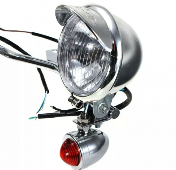 Set proiectoare moto cu semnale și suport [5]