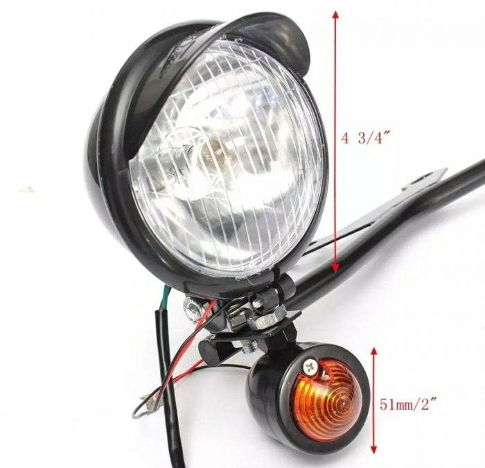 Set proiectoare moto cu semnale și suport [3]