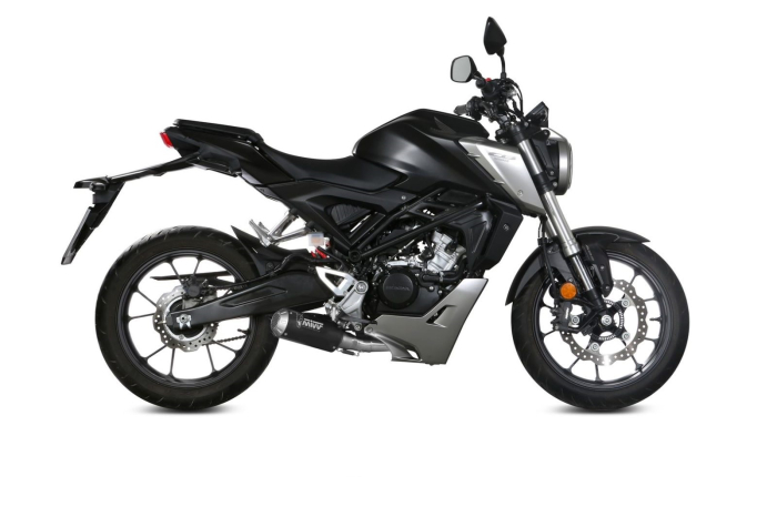 Sistem de evacuare complet 1x1 MIVV MK3 Black Stainless Steel pentru HONDA CB 125 R 2018-2020 [2]