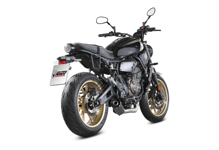 Sistem de evacuare complet 2x1 MIVV HR-1 Negru pentru YAMAHA XSR 700 2021-2024 [3]